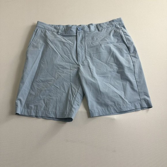 Vineyard Vines Performance Breaker Shorts Chino Golf Logo Blue Mens Size 38 - Picture 1 of 7